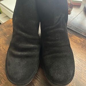 Fly London Suede Leather Wedge Booties